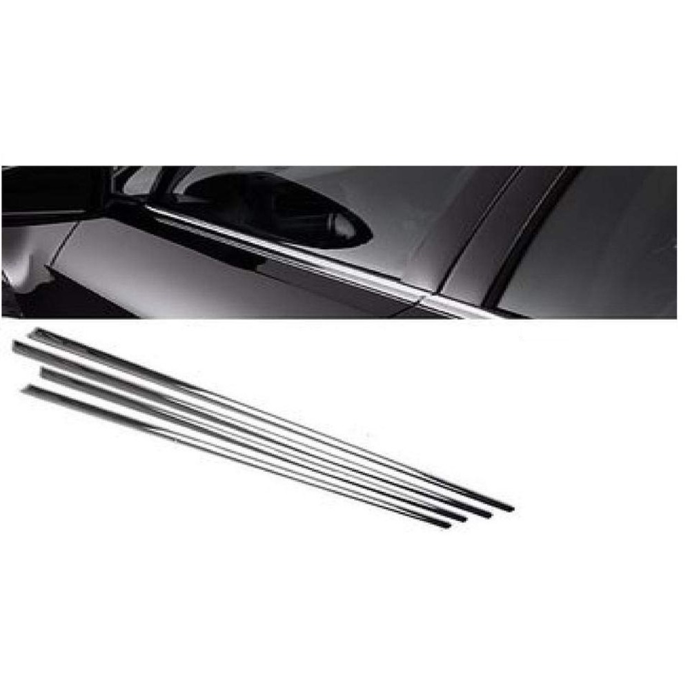 Window Lower Garnish Stainless Steel Chrome Finish Exterior for Innova Hycross